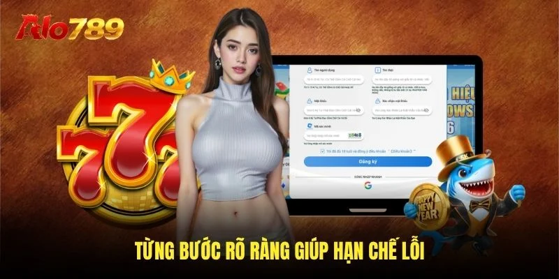 Từng bước rõ ràng giúp hạn chế lỗi Từng bước rõ ràng giúp hạn chế lỗi
